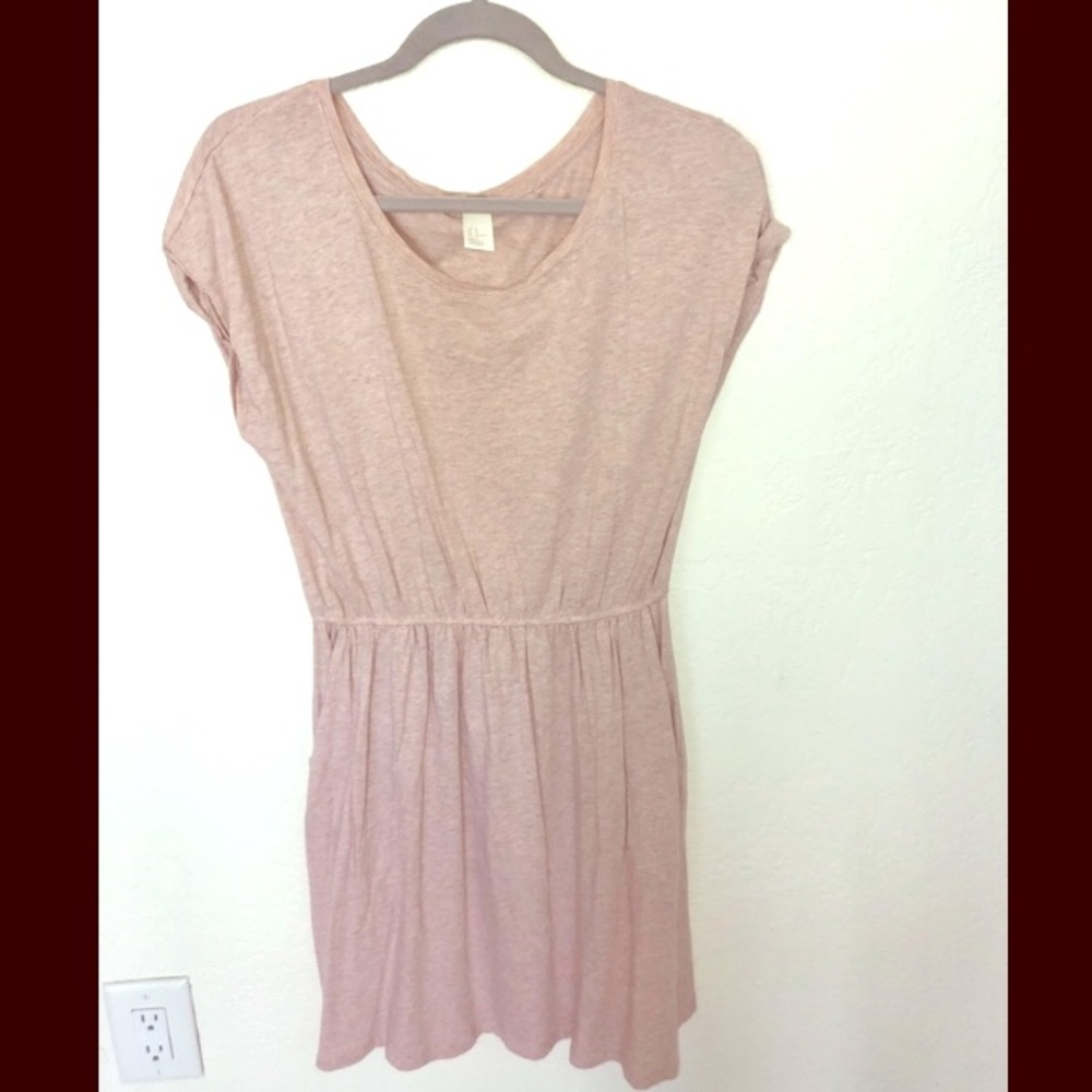 Basic pink jersey dress - H&M